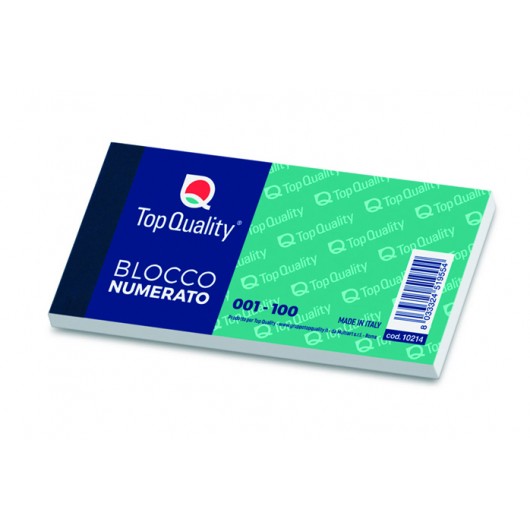 BLOK NUMERATI 1/100 T.Q. ASSORTITI  6x13 CM. 50PZ.          