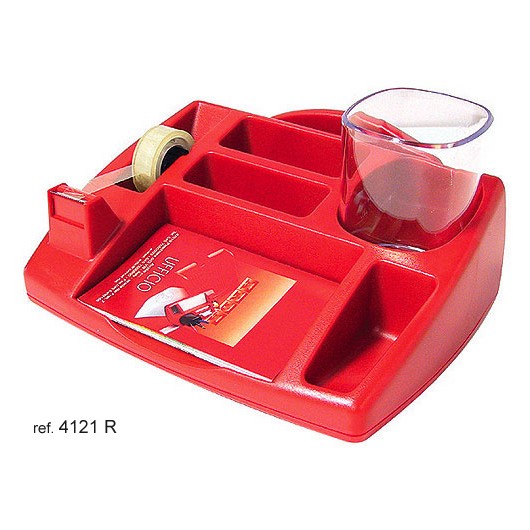 BACINELLA ARDA DESK ORGANIZER OLIVER ROSSO                  