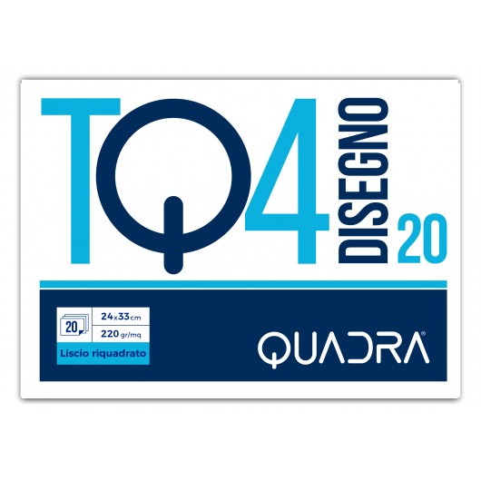 BLOK TOP QUALITY 4 24X33 220GR. 20FG.RIQUADRATO 4811 10PZ.  