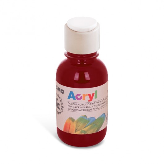 COLORI ACRILICI 125ML.CMP ROSSO BORDEAUX                    