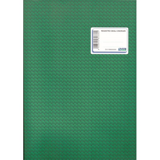 RG.ONORARI CM.24,5X31 A 22 PAGINE NUMERATE                  