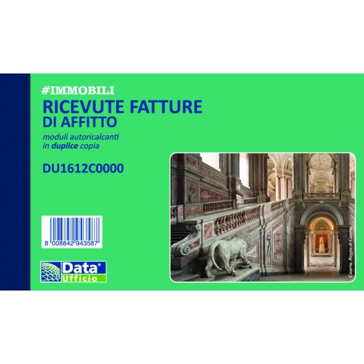 BLOK RICEVUTE AFFITTO 2 COPIE CM.16,8X10 50X2C 5PZ.         