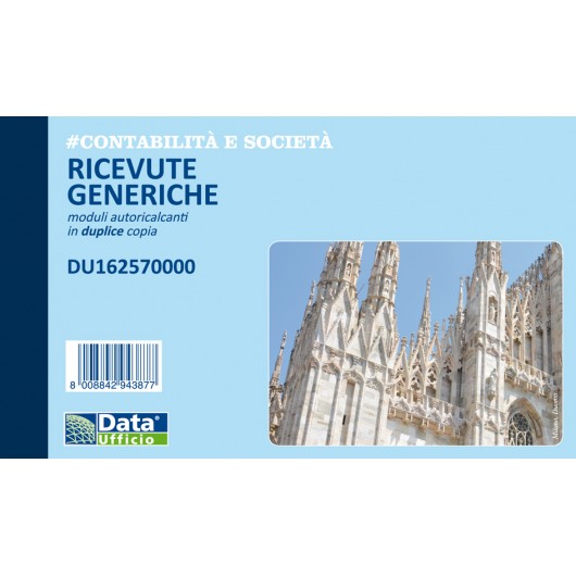 BLOK RICEVUTE GENERICHE 2 COPIE CM.16,8X10 50X2 5PZ.        