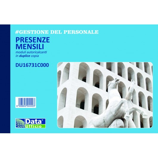 BLOK PRESENZE MENSILI 4 COPIE A/5 25X4C 10PZ.               