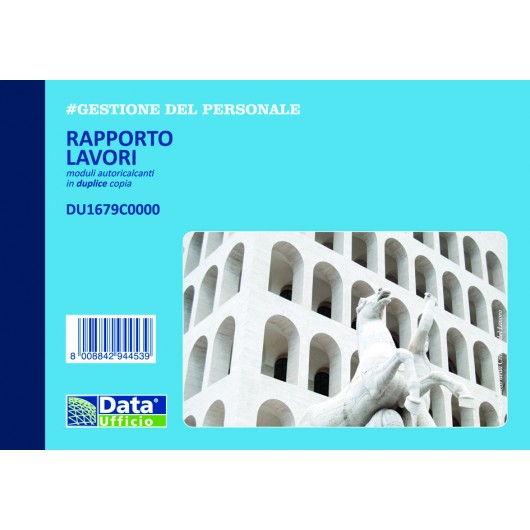 BLOK RAPPORTO DI LAVORO 2 COPIE CM.16,5X11,5 50X2C 5PZ.     