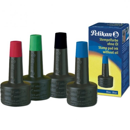 INCHIOSTRO TIMBRI PELIKAN 28ML. S/OLIO NERO                 