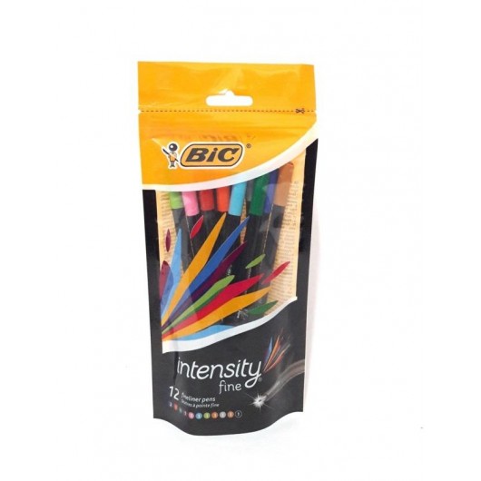 PEN.BIC INTENSITY 9438871 ASSORTITO IN BUSTA 12PZ.          