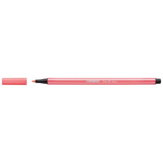 PEN.STABILO 68 ROSSO FLUORESCENTE  10PZ.                    