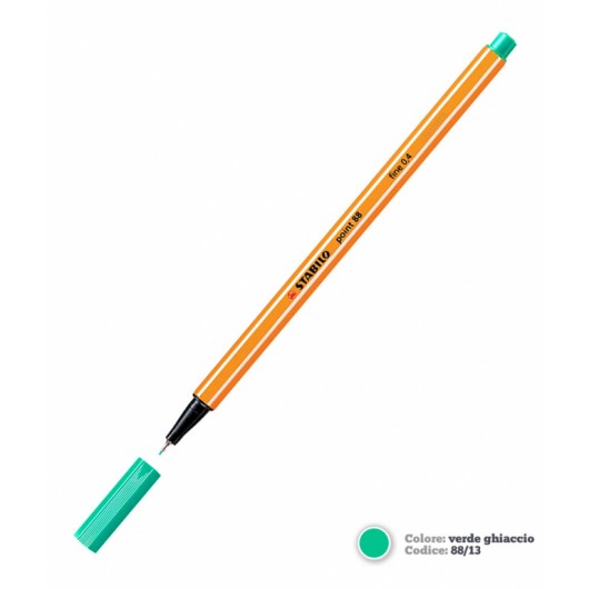 PEN.STABILO 88 VERDE GHIACCIO      10PZ.                    