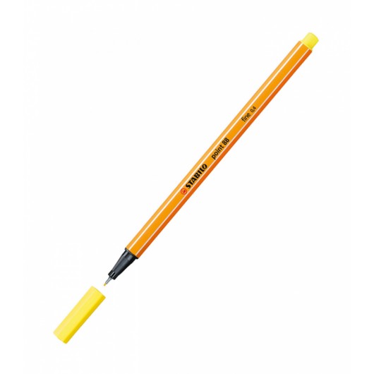 PEN.STABILO 88 GIALLO LIMONE      10PZ.                     