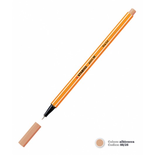 PEN.STABILO 88 ALBICOCCA 10PZ.                              