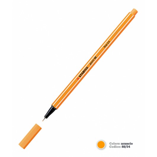 PEN.STABILO 88 ARANCIO             10PZ.                    
