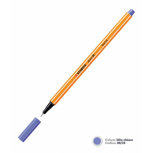 PEN.STABILO 88 LILLA CHIARO        10PZ.                    