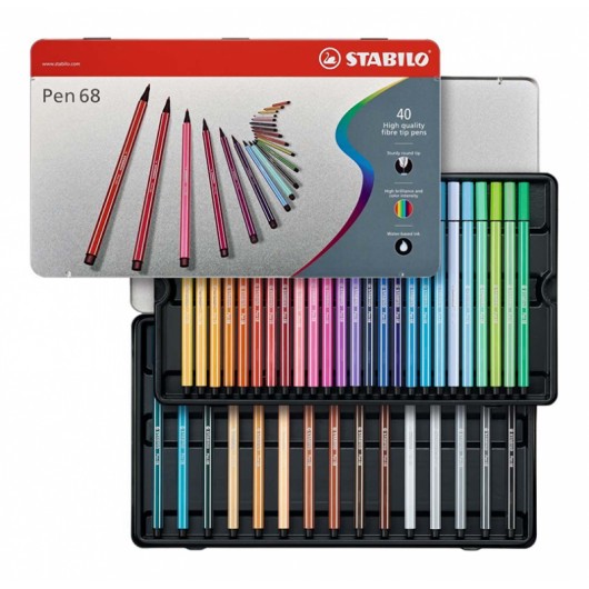 PEN.STABILO 6840 40 COLORI                                  