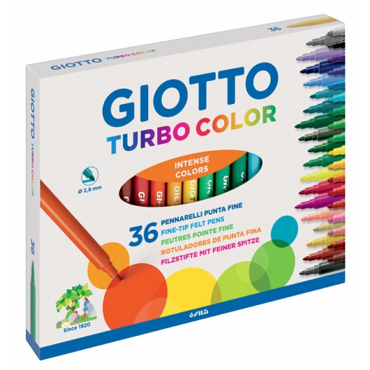 PEN.FILA TURBOCOLOR 36 COLORI 4180  5PZ.                    