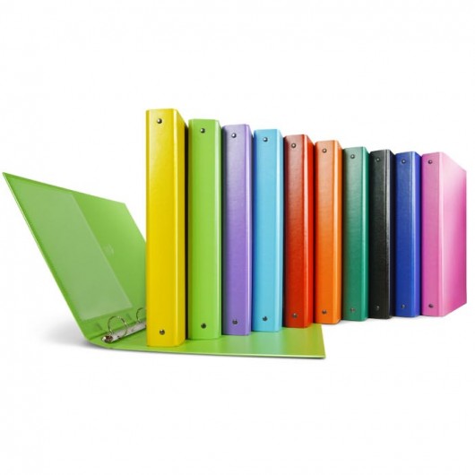 RACC.SEI RIO 22X30 A4 25MM.4 ANELLI VERDE                   