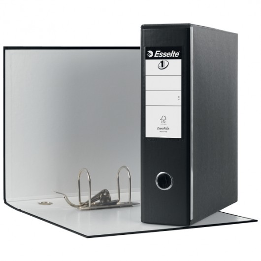REGISTRATORI ESSELTE G53 29X31X8 NERO                       