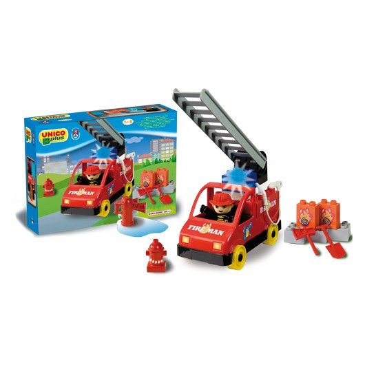 UNICOPLUS PICCOLO POMPIERE 19 BLOCKS + 1 FIGURA             