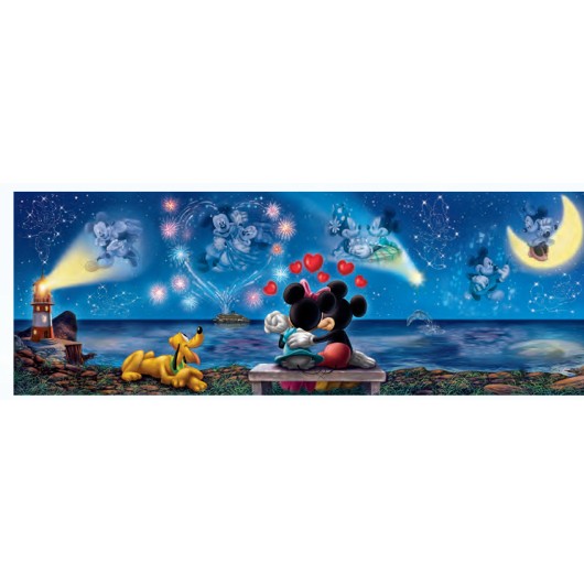 PUZZLE 1000PZ.PANORAMA MICKEY E MINNIE                      