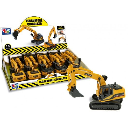 TEO'S - ESCAVATORE CINGOLATO DISPLAY 10PZ.                  