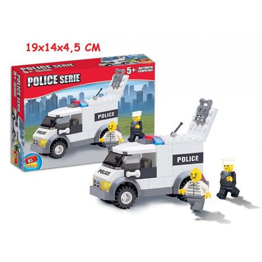 COSTRUZIONI CLICK CLACK POLICE PENITENZIARIA 85PZ.          